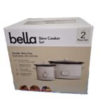 Bella Slow Cooker Set, 6-Quart & 2-Quart Programmable