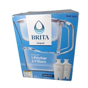 Brita Champlain 10 Cup Water Filter Pitcher & 2 Filters With SmartLight Reminder - New Open Box