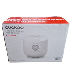 CUCKOO 6-Cup Micom Rice Cooker 8 Modes LCD Display Nonstick Pot - Used - Good Condition