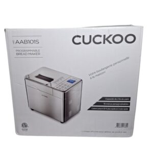 CUCKOO Programmable Bread Maker 2Lb. Loaf, 15 Customizable Menus, AAB101S - Used - Good Condition