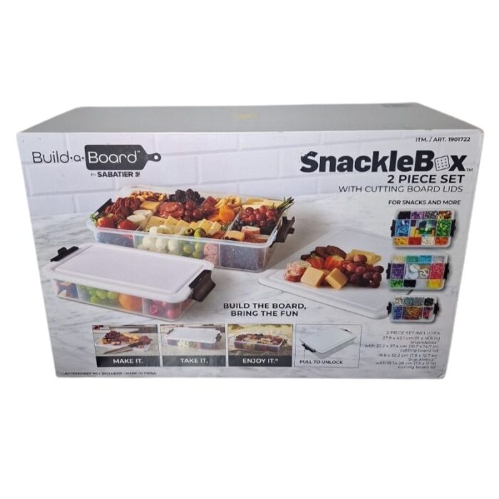 Sabatier Snacklebox 2-Piece Set with Cutting Board Lids