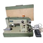 Vintage Riccar RZ-204B Sewing Machine with Foot Pedal, Case, Light