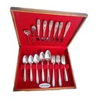 Vintage WALLACE Brothers SILVERPLATE Flatware Set SHARON Pattern 40 Pieces 1926 - Used - Good Condition