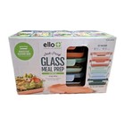 Ello Duraglass Refresh Glass Meal Prep Containers 10 Piece Set Leak-Proof 3.4 cu - New