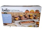 Bella 12" X 22" Electric Griddle w/ Warming Tray, Ceramic Nonstick Coating - New