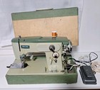 Vintage Riccar RZ-204B Sewing Machine w/ Foot Pedal, Case, Light - Used - Good Condition