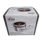 All-Clad 6-in-1 Digital Slow Cooker with Cast Iron Pot White, 5 Quart - New