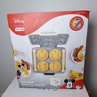 Dash Mickey & Friends Waffle Maker 4 Mini Waffles No-Drip Nonstick Ceramic - New Open Box