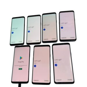 Lot of 7 Samsung Galaxy S9, S9 Plus - Unlocked - Fair Pre-Owned